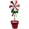 Clayre & Eef 6Y5627 Decoración Piruleta Metal Rojo 12x9x31 cm
