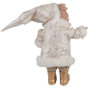 Clayre & Eef 65616 Oso Decorativo Beige 22x16x36 cm Estilo Campestre