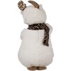 Clayre & Eef 65619 Decoración Oso Blanco Beige 22x16x40 cm Estilo campestre
