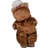 Clayre & Eef 65622 Decoración Oso Marrón Rojo 22x16x43 cm