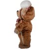 Clayre & Eef 65622 Decoración Oso Marrón Rojo 22x16x43 cm