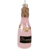 Clayre & Eef 6GL4343GG Etiqueta de Navidad vidrio oro rosa Ø 4x12 cm