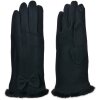 Juleeze JZGL0089Z Guantes negro 9x23x1cm con lazo de piel sintética