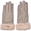 Juleeze JZGL0090BE Guantes beige con piel sintética 9x23x2 cm Pantalla táctil
