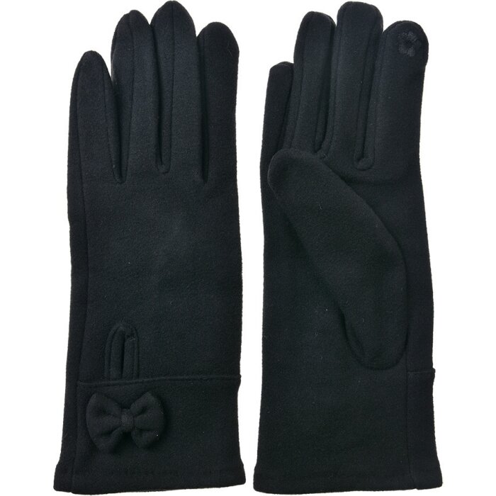 Juleeze JZGL0091Z Guantes 9x23x1 cm negro lazo invierno