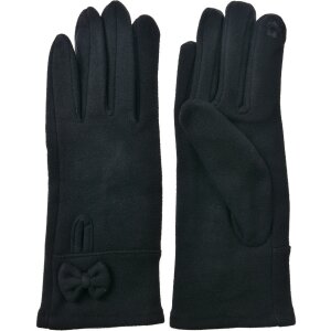 Juleeze JZGL0091Z Guantes 9x23x1 cm negro lazo invierno