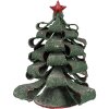 Clayre & Eef 65870 Decoración Árbol de Navidad Metal Verde Rojo Ø 21x24 cm