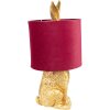 Clayre & Eef 6LMC0099GOVBU Sobremesa Conejo Oro Rojo Ø 20x43 cm E27 60W