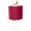 Clayre & Eef 6LMC0099WVBU Sobremesa Conejo Blanco Rojo Ø 20x43 cm E27 60W