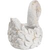 Clayre & Eef 6TE0548 Maceta Cisne 19x11x15 cm Oro Blanco