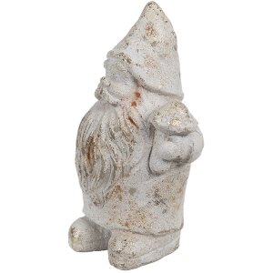 Clayre & Eef 6TE0551 Piedra decorativa enana color oro blanco 9x8x15 cm