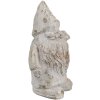 Clayre & Eef 6TE0551 Piedra decorativa enana color oro blanco 9x8x15 cm