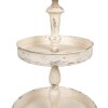 Clayre & Eef 6Y5654 Estantería de hierro Beige Ø 42x75 cm Vintage 3 pisos