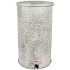 Clayre & Eef 6Y5681 Papelera Pedal Gris Aspecto Vintage Metal 26x30x45 cm