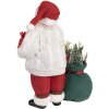 Clayre & Eef 65599 Decoración Navideña Papá Noel Blanco Rojo 18x13x27 cm
