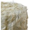 Clayre & Eef 65730 Taburete Blanco Marrón Madera Textil Ø 32x40 cm Redondo