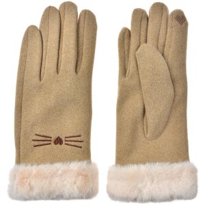Juleeze JZGL0098 Guantes beige 9x23x2 cm diseño...