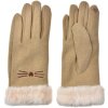 Juleeze JZGL0098 Guantes beige 9x23x2 cm diseño gato con piel sintética