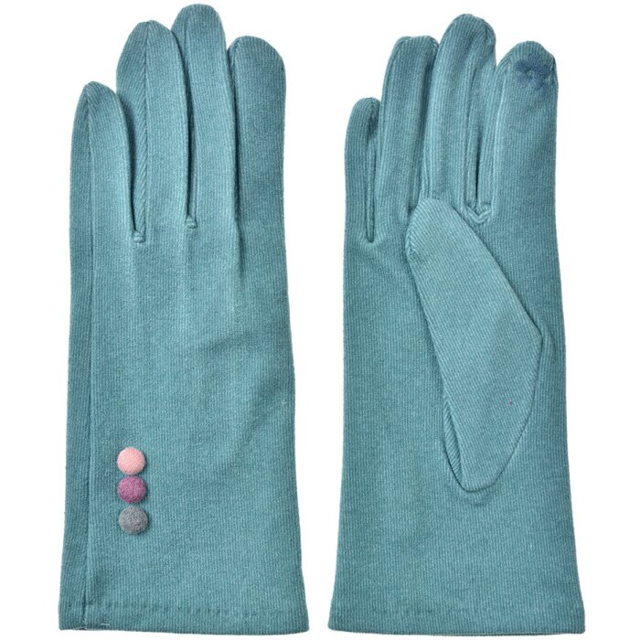 Juleeze JZGL0099 Guantes verde invierno 9x23x1 cm poliéster
