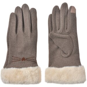Juleeze JZGL0102KH Guantes Marrón 9x23x2 cm forro...