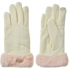Juleeze JZGL0109 Guantes 9x23x2 cm beige con puño de piel sintética