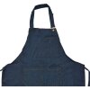 Clayre & Eef KT041.042 Delantal Azul 77x68 cm 100% Poliéster