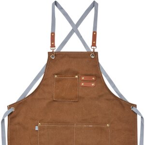 Clayre & Eef KT041.045 Delantal Marrón 63x75...