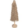 Clayre & Eef 65869 Decoración Árbol de Navidad Madera Marrón Ø 14x42 cm