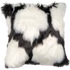 Clayre & Eef KT021.352 Funda de Cojín Blanco Negro 45x45 cm Poliéster