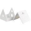 Clayre & Eef 6CE1741 Portacandelitas Casa Navidad Porcelana Blanca 8x8x8 cm