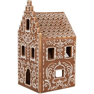 Clayre & Eef 6CE1745 Portavelas Marrón Blanco...