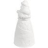 Clayre & Eef 6CE1748 Papá Noel decoración porcelana LED Ø9x19cm 3xAAA