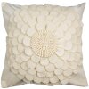 Clayre & Eef KT021.362 Funda de Cojín Beige Diseño Floral 45x45 cm Poliéster
