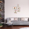Marco de fotos Haes Deco SP001136 Paris Blanco Marrón 13x18 cm aspecto madera cristal acrílico