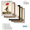 Portarretratos Haes Deco SP001416 París Blanco Marrón 40x60 cm aspecto madera cristal acrílico