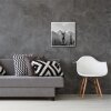 Haes Deco EF18W Marco de fotos de plástico blanco 50x50 cm con cristal artístico