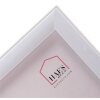 Haes Deco EF18W Marco de fotos de plástico blanco 50x50 cm con cristal artístico