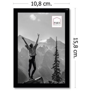 Marco de fotos de plástico Haes Deco EF1B Easy Frame Negro 10x15 cm