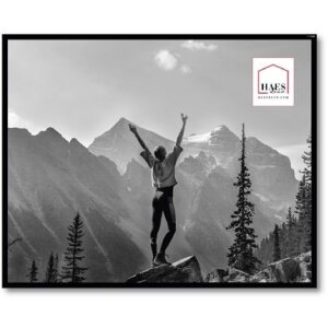 Marco de fotos de plástico Haes Deco EF7B Easy Frame Negro 40x50 cm montaje en pared