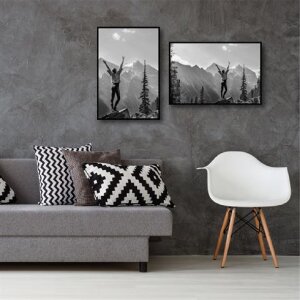 Marco de fotos de plástico Haes Deco EF9B negro 40x60 cm