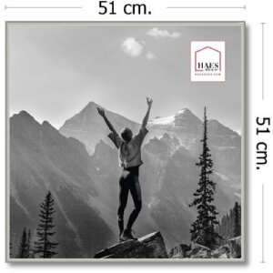 Haes Deco EF18S Easy Frame Marco de plástico plateado 50x50 cm