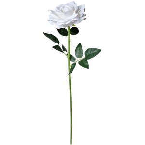 Clayre & Eef 5PL0106W Flor artificial Rosa Blanca...
