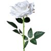 Clayre & Eef 5PL0106W Flor artificial Rosa Blanca Verde Ø12x76 cm