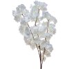 Clayre & Eef 5PL0108W Rama decorativa con flores plástico blanco Ø 8x95 cm