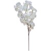 Clayre & Eef 5PL0108W Rama decorativa con flores plástico blanco Ø 8x95 cm