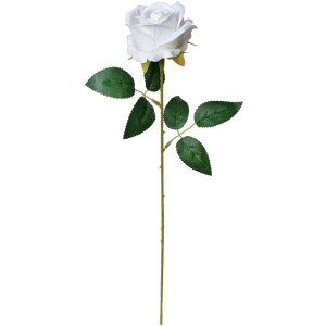 Clayre & Eef 6PL0317W Flor artificial Rosa Blanca...