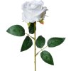 Clayre & Eef 6PL0317W Flor artificial Rosa Blanca Verde Ø 8x52 cm