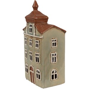 Clayre & Eef 6CE1881 Portavelas Casa Cerámica...