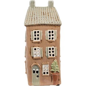 Clayre & Eef 6CE1895 Portavelas Casa Cerámica...