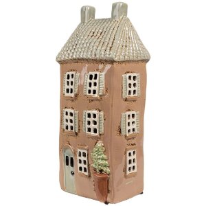 Clayre & Eef 6CE1895 Portavelas Casa Cerámica...